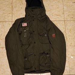 Ralph Lauren Rlx Polo Jacket Olive (Vtg, Tylon, Levi, USA)