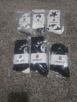 BAPE A Bathing Ape Crew Socks
