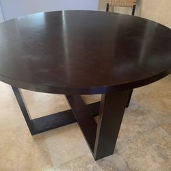 Solid Wood Table With 4 Chairs