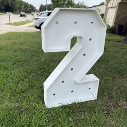 4ft Wooden marquee Number 2