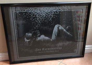 USED THE RAVENETTES POSTER (Music, Vinyl Records)