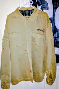 A vintage ripped curl jacket