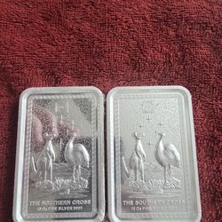 Collectible Coins 2 - 10 Ounce Silver Bars 