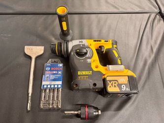DEWALT 20V MAX 1" SDS Brushless Hammer Drill Cordless + Battery & Bits