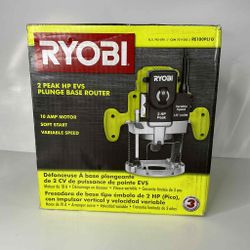 *NEW* Ryobi 2 Peak HP EVS Plunge Base Router