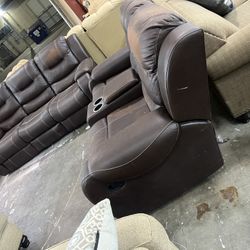 Leather Sofa Set Reclining Manual 