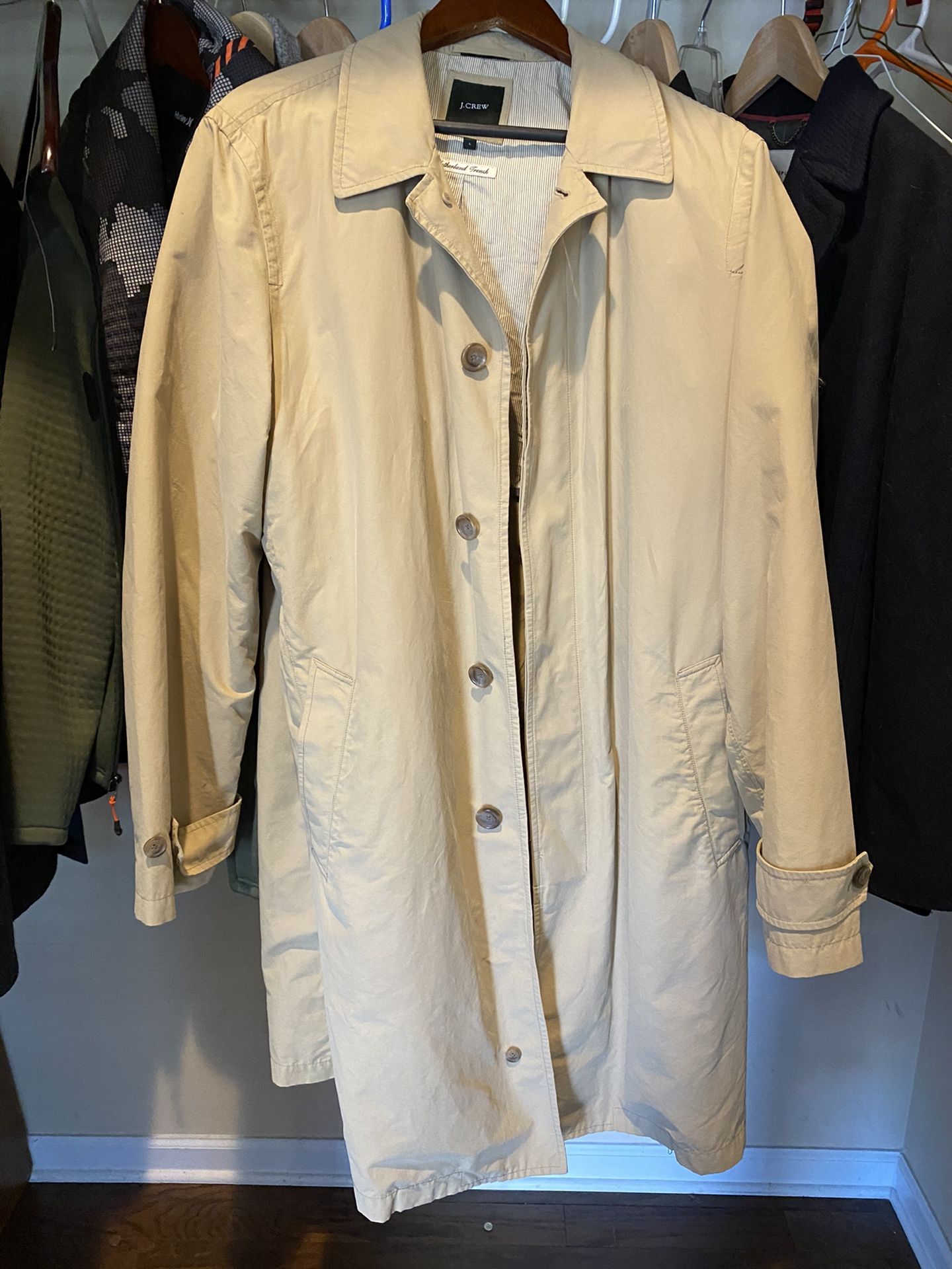 J.Crew Trench/Raincoat Large