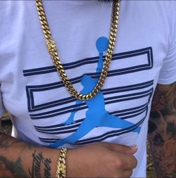 New Cuban Link Set 14K Gold Plated Does Not Loses Color de