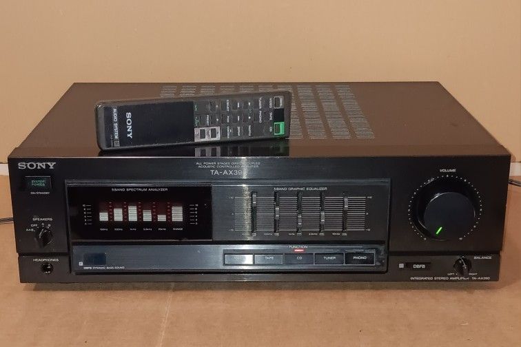 Sony TA-AX390 Amplifier 135+135, Phono Input, Nice