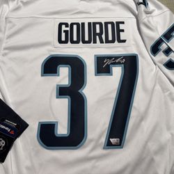 Kraken Jersey Signed By Yanni Gourde