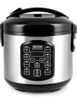 AROMA® Professional Digital Rice Cooker, Multicooker, 4-Cup (Uncooked) / 8-Cup (Cooked), Steamer, Slow Cooker, Oatmeal Cooker, STS®, Auto Keep Warm, 2