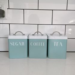 Coffee/Sugar/Tea Kitchen storage combo