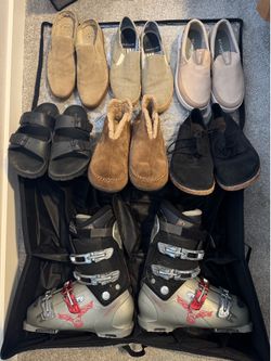 Shoes and ski boots