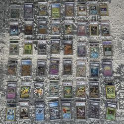 English And Japanese Mixed Graded Pokemon Card Collection: 48 Slabs