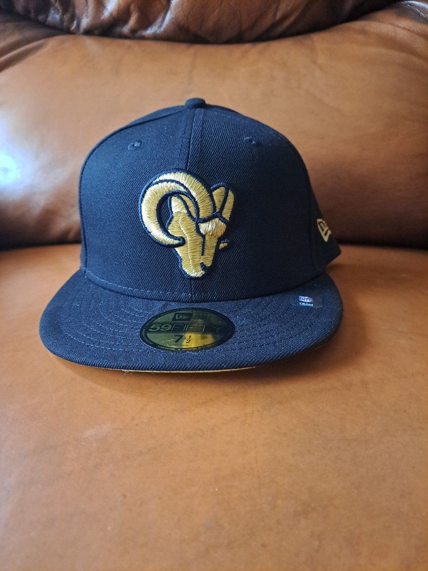 Rams Fitted Hat 7 1/2