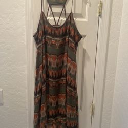 Women’s Flow-y Summer Dress Size Large Could Be Extra Large L Or Xl