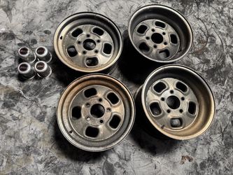 Weld Racing Rodlite rims staggered 5 lug Chevy c10 or GMC 15x8, 15x6