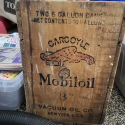 Gargoyle Mobile Oil Crate