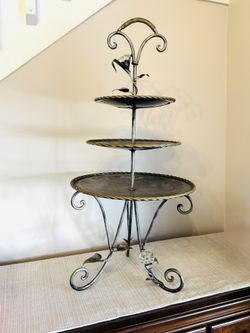 3 Tier Appetizer Stand- beautiful! 33” Height✨💫