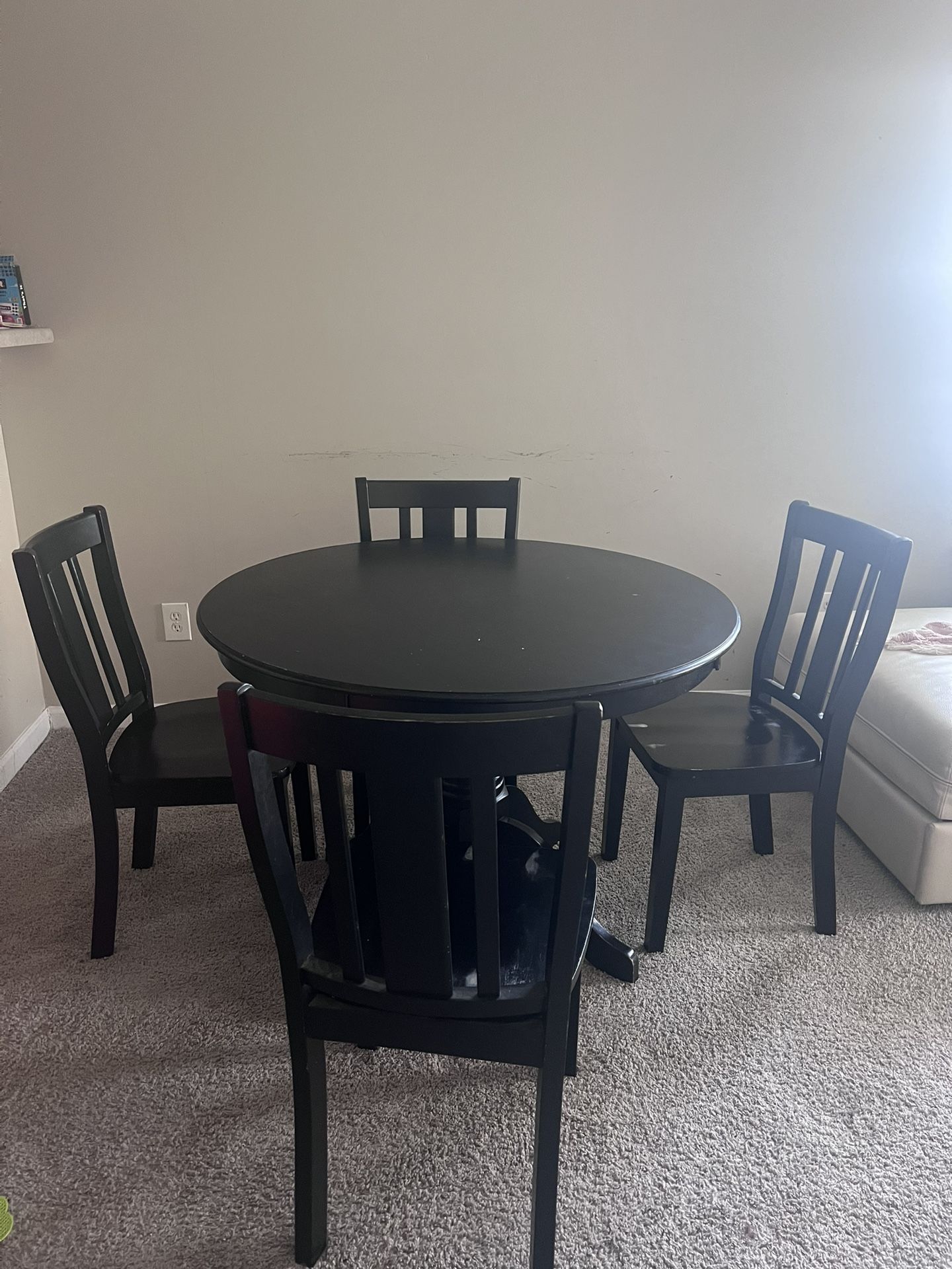 Black Table & Chairs