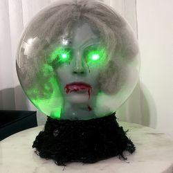 HALLOWEEN “ MADAME LEOTA” LARGE CRYSTAL BALL