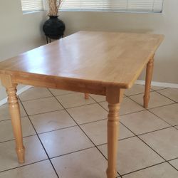 Solid Natural Wood Dinning Table 🪵   