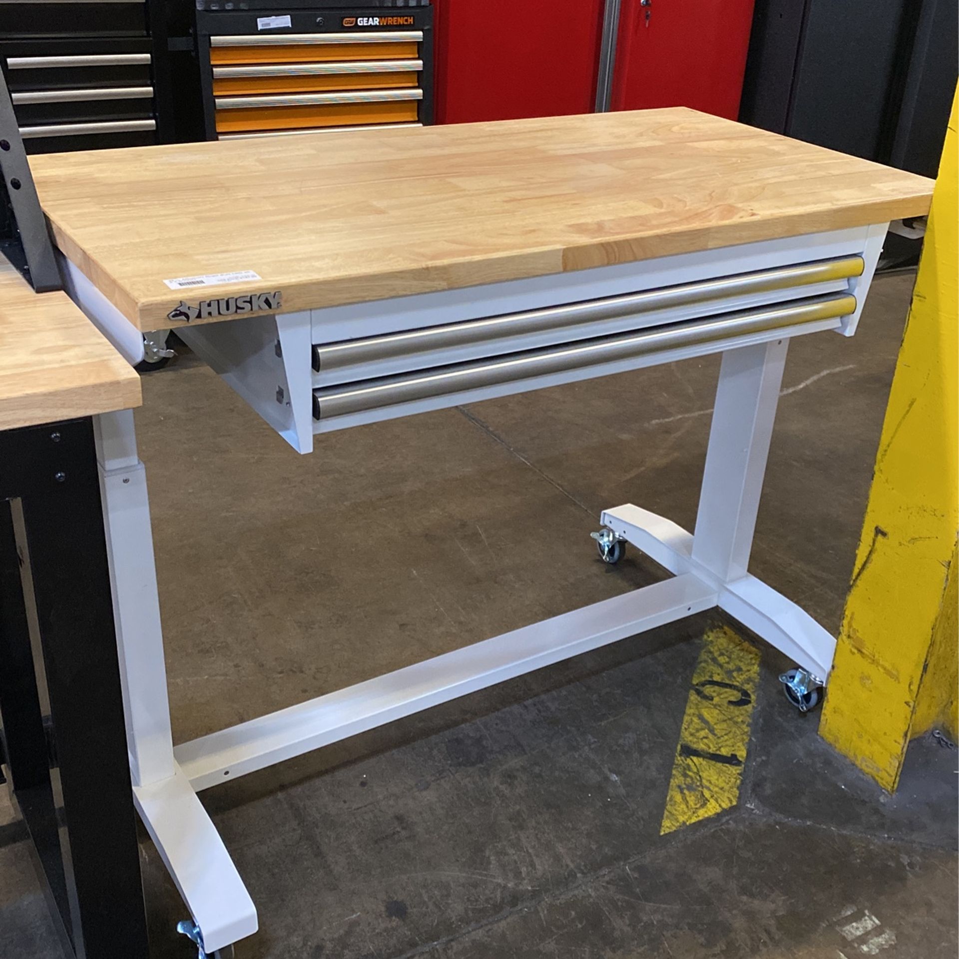 46 in. Adjustable Height Work Table wit h 2-Drawers