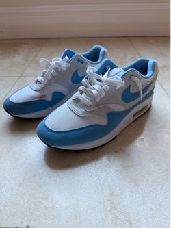 Nike Air Max 1 White University Blue - Size 10.5