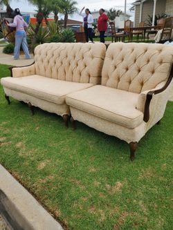 French provincial sectional sofa