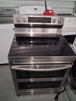 Stainless Steel Double Oven Electric Range