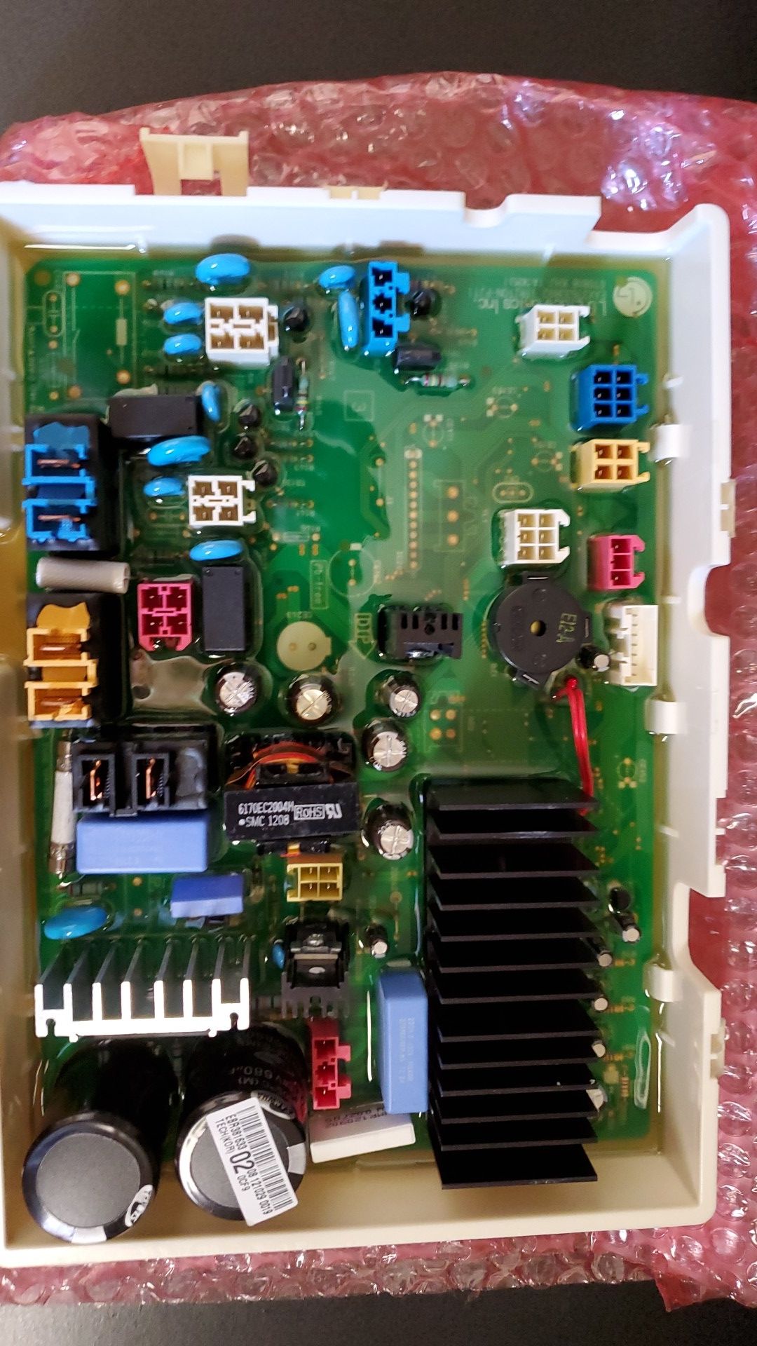LG Washer Electronic Control Board Part # EBR38163302