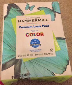 Hammermill Paper Premium Laser Print Paper, 8.5 x 11 Paper, Letter Size 24lb, 98 Bright, 1 Ream / 500 Sheets