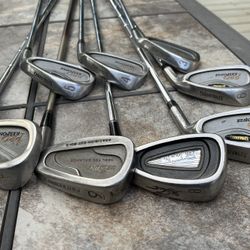 Men’s Golf Clubs Irons, 10 Total, 3 Through Pitching Wedge, Plus Woods, For A Right Handed Player Spalding 