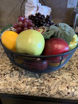 Fruit and basket $10