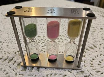 Stainless sand timer 3,4,5 minutes