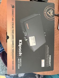 Klipsch PowerGate Wireless Streaming Amplifier (Play-Fi) + USB DAC — w/ Box