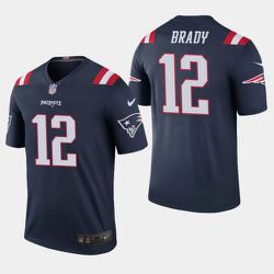 Men's Nike Tom Brady Navy New England Patriots Game Retired Player Jersey