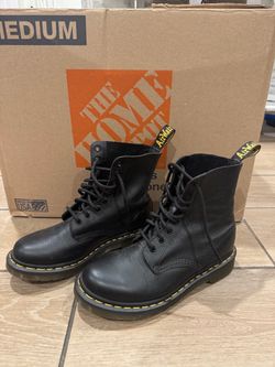 Dr. Martens 1460 Black Leather Lace-Up Boots
