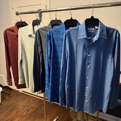 (5) Slim Fit Haggar Dress Shirts - never worn