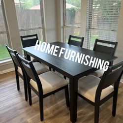Furniture Table 6 chair