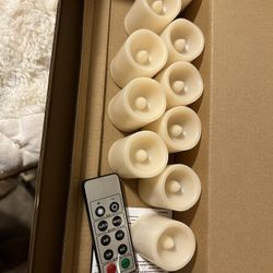 Candles, Battery Operated With Remote