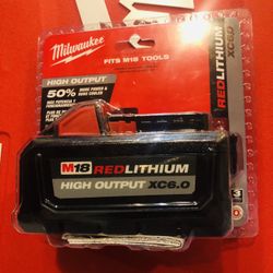 Milwaukee M18 18-Volt Lithium-Ion High Output Battery Pack 6.0Ah