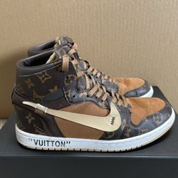Custom Louis Vuitton x Jordan 1 (US 8.5/9) – Luxury One-of-One