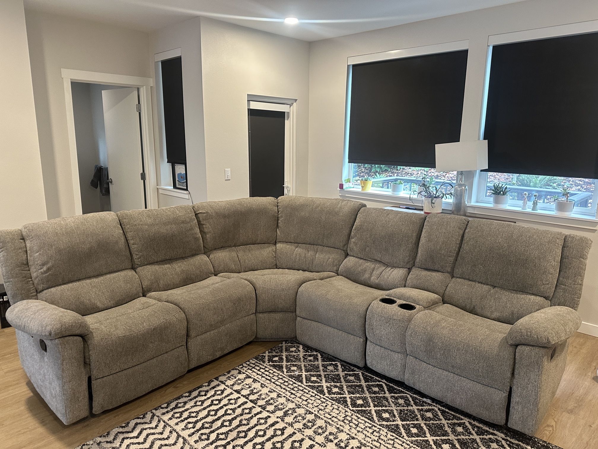 Pending Sale- L-Shaped Fabric Couch