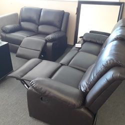 New Recliner Sofa And  Recliner Loveseat