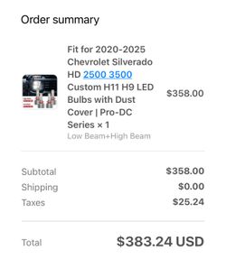 Chevy 2020-2024 LED Lights high/low beam unopened LASFIT PRO
