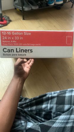 Can liners 18 dollars