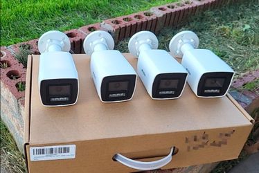 4 SECURITY CAMERAS CAMARAS DE SEGURIDAD💯Installed💯COLOR NITE VISION💯