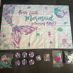Mermaid theme decorations