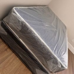 New TWIN SIZE MATTRESS WITH BOX SPRING SET COLCHONES INDIVIDUALES NUEVOS CAMA TWIN SIZE 